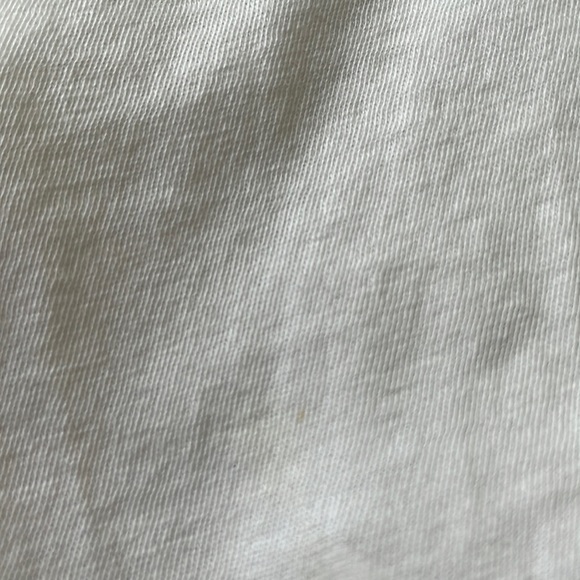 Vince oversized white ribbed back super soft pima cotton tee - Picture 7 of 9